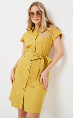 Платье F212-0322-1 mustard