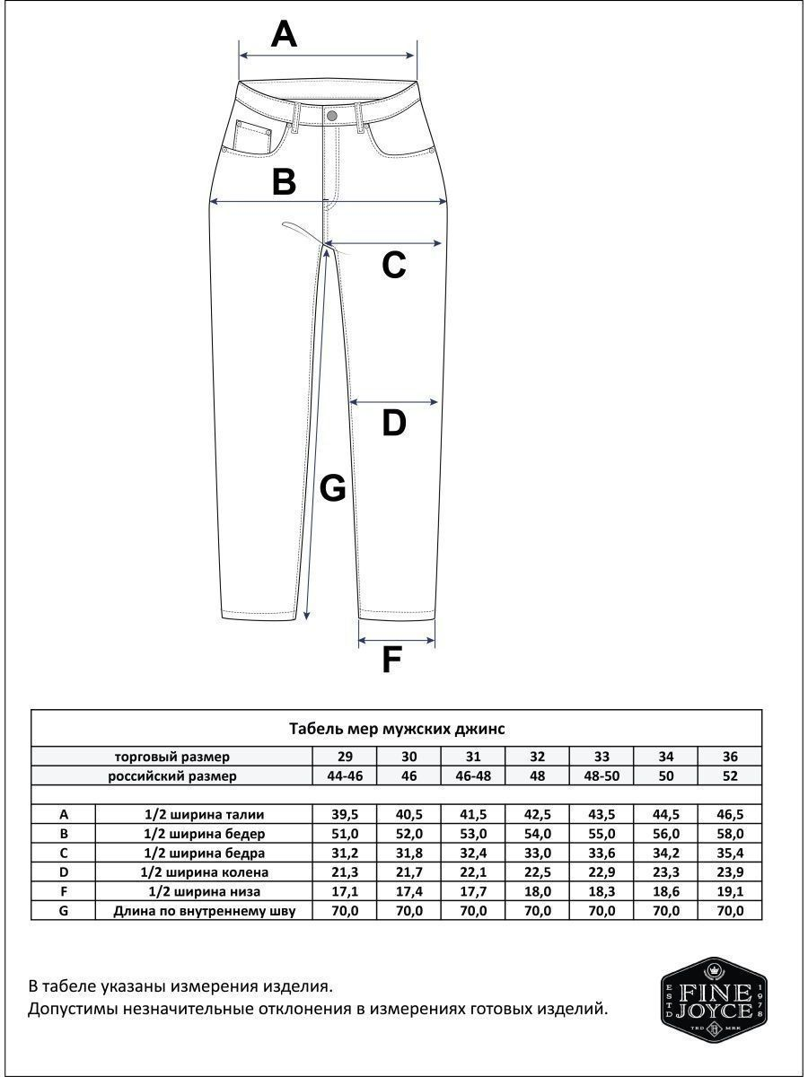 Джинсы муж. F2108-2 blue