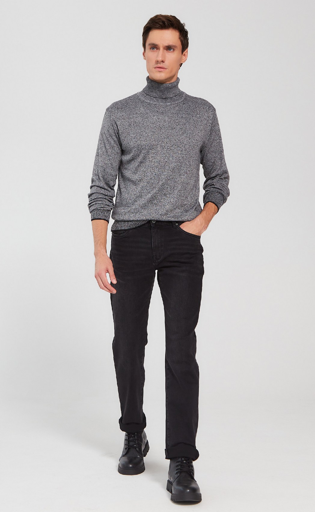 Водолазка мужская F121-01-1 серая