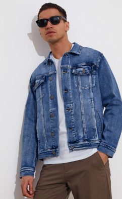 Куртка джинсовая мужская F311-1296 синяя