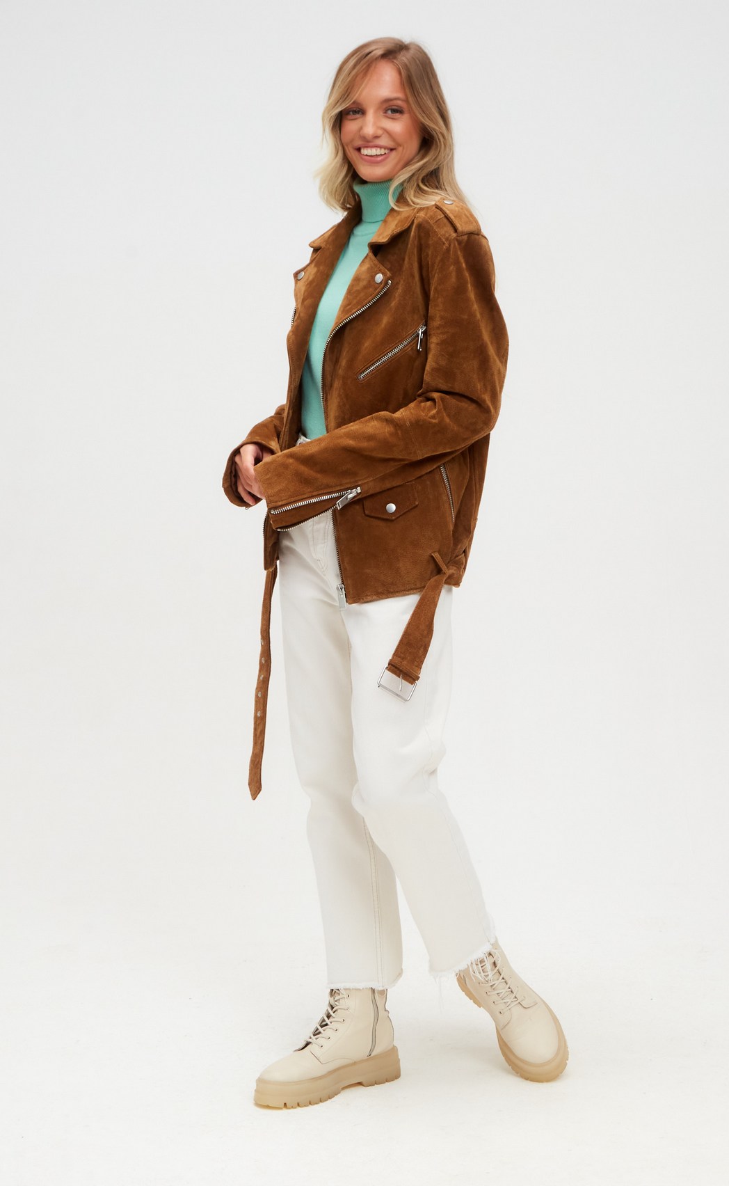 Водолазка женская однотонная кашемировая P215-01 ментол