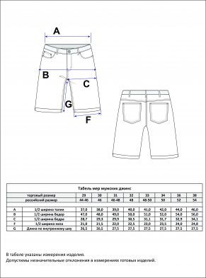 Шорты джинс P311-0979 middle blue