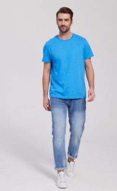 Футболка F911-6000mb middle blue melange