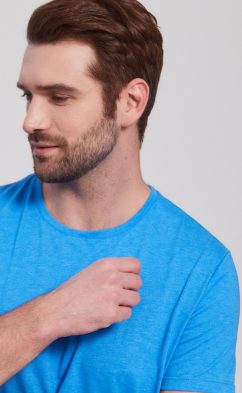 Футболка F911-6000mb middle blue melange