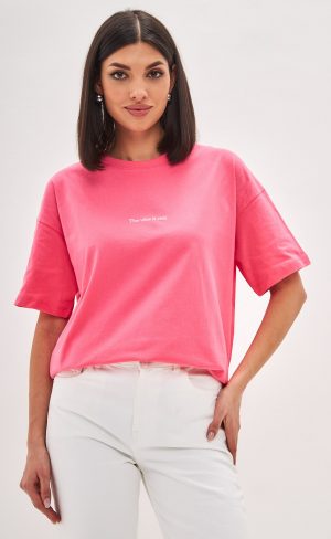 Футболка женская базовая F-03-06 фуксия