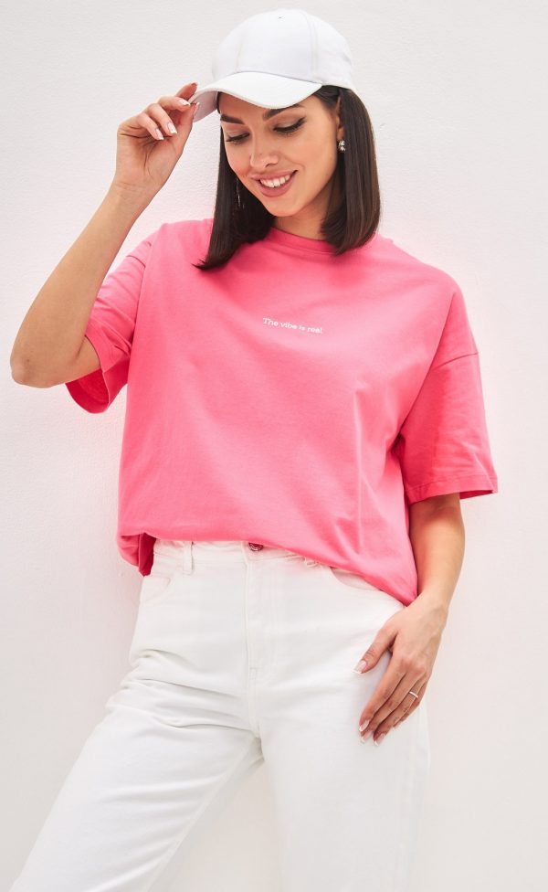 Футболка женская базовая F-03-06 фуксия
