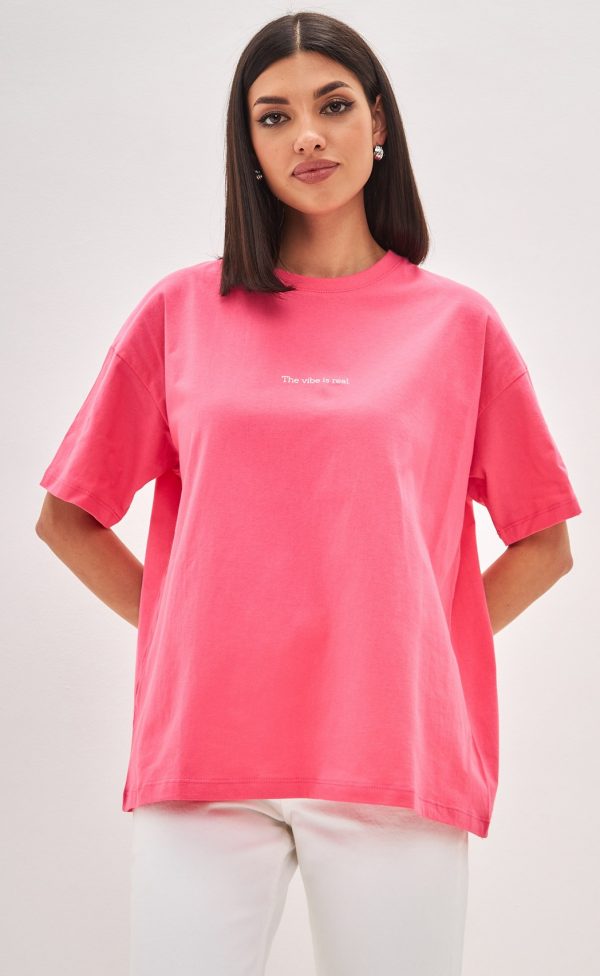 Футболка женская базовая F-03-06 фуксия