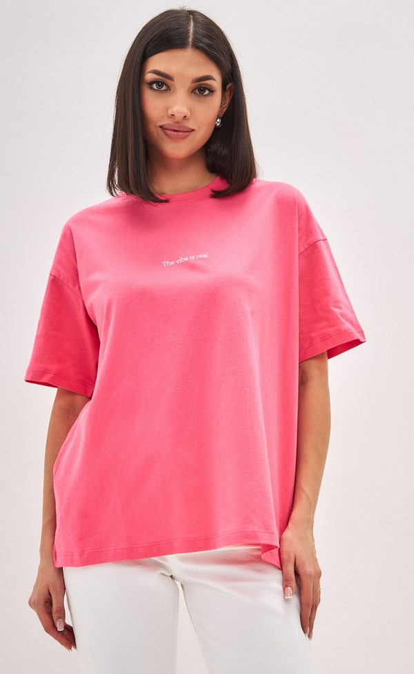 Футболка женская базовая F-03-06 фуксия