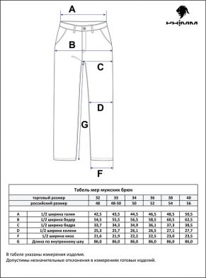 Брюки лен P111-0852 navy