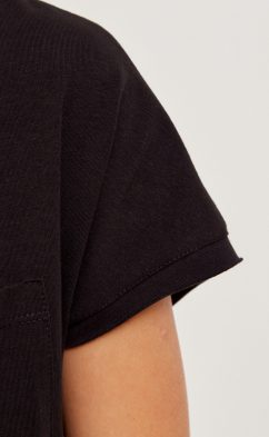 Футболка женская однотонная F212-0620 чёрная