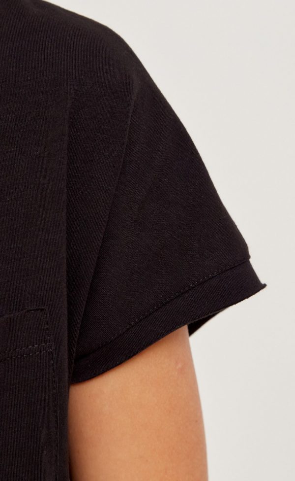 Футболка женская однотонная F212-0620 чёрная