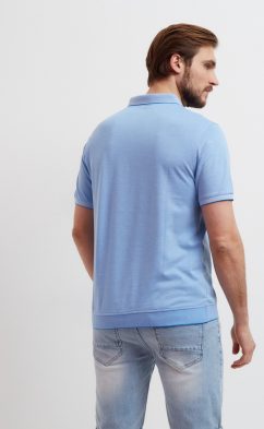 Футболка-поло F211-07-199Tb l.blue