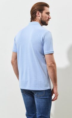 Футболка-поло F311-07-101 l.blue