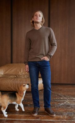 Пуловер P021-15-00 camel melange