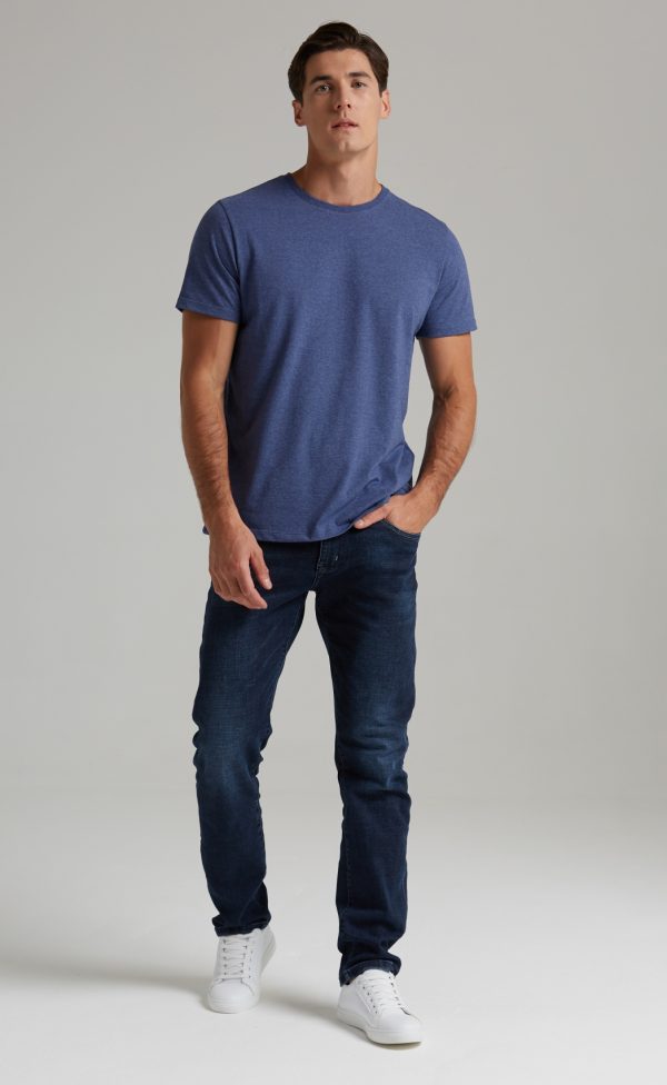 Футболка F911-6000b blue melange