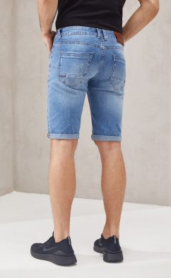 Шорты джинс F111-0960 middle blue