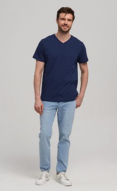 Футболка F111-6000bb-V d.blue