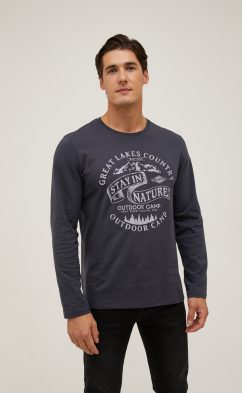 Лонгслив F021-1001-641 graphite