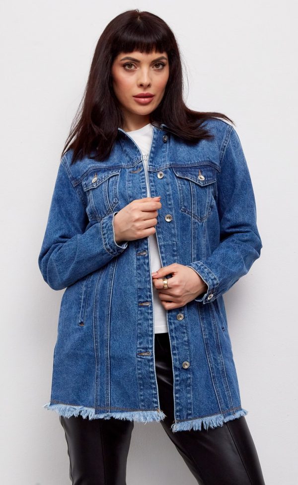 Куртка джинс P012-1202 blue