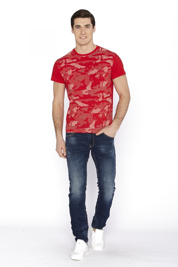 Футболка муж. 1702 красный