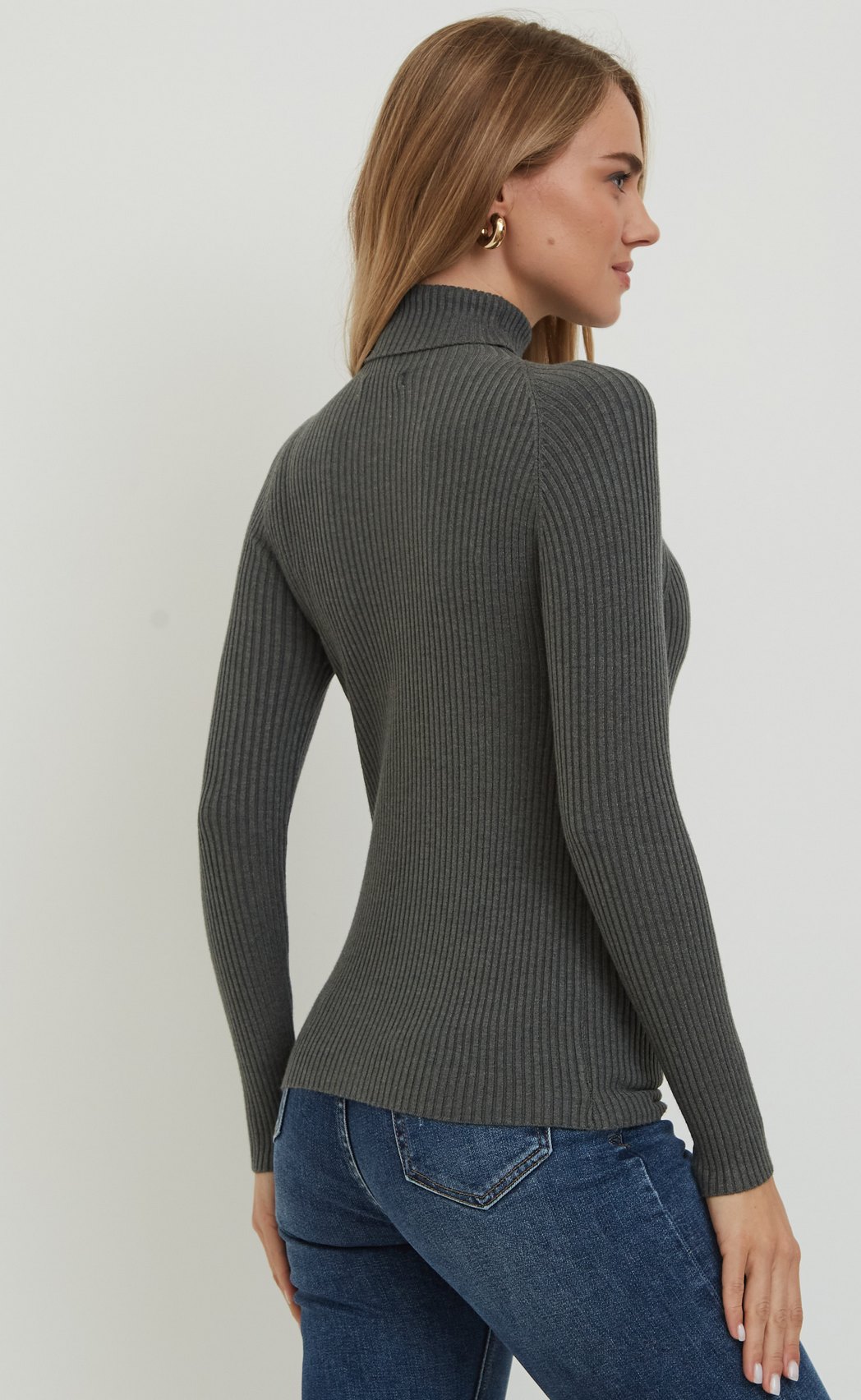 Водолазка F022-922-1570 d.grey melange