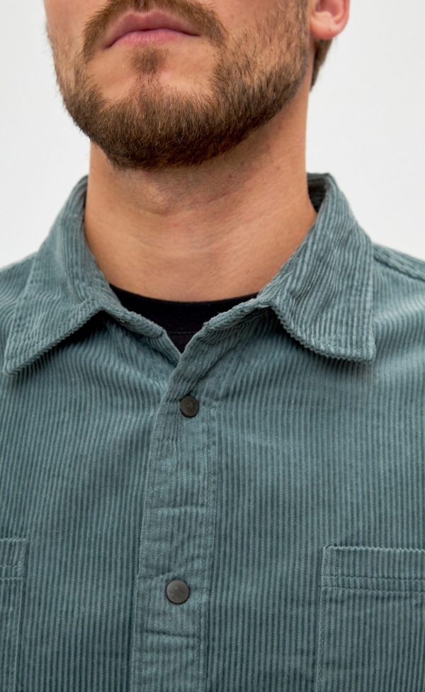 Рубашка вельвет F221-0470 khaki