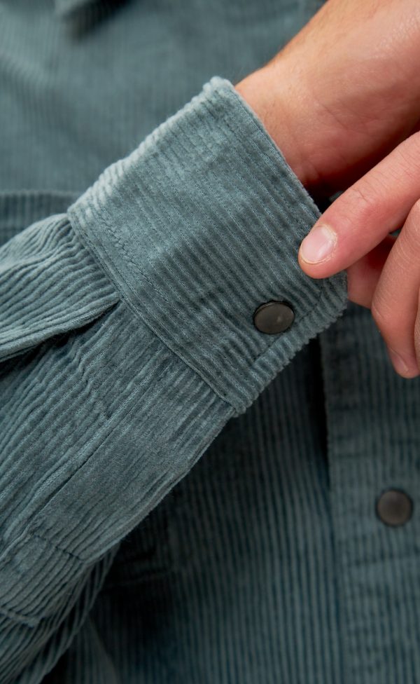 Рубашка вельвет F221-0470 khaki