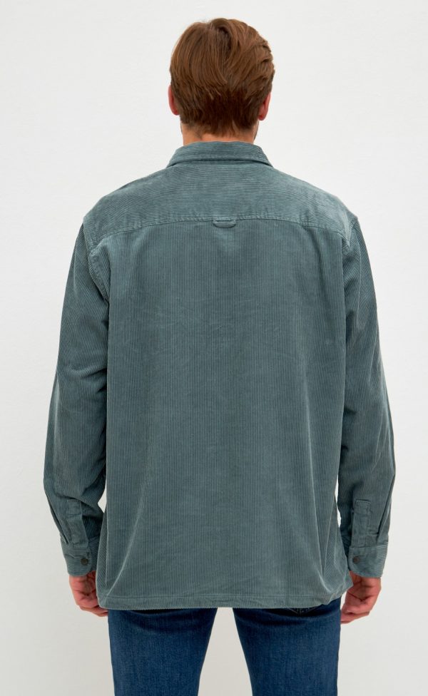 Рубашка вельвет F221-0470 khaki