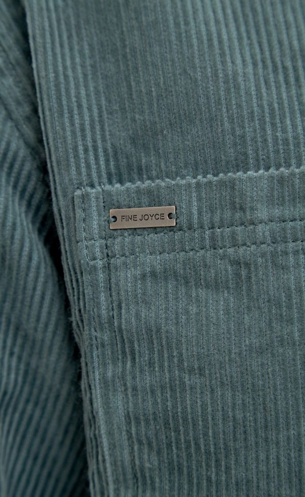 Рубашка вельвет F221-0470 khaki