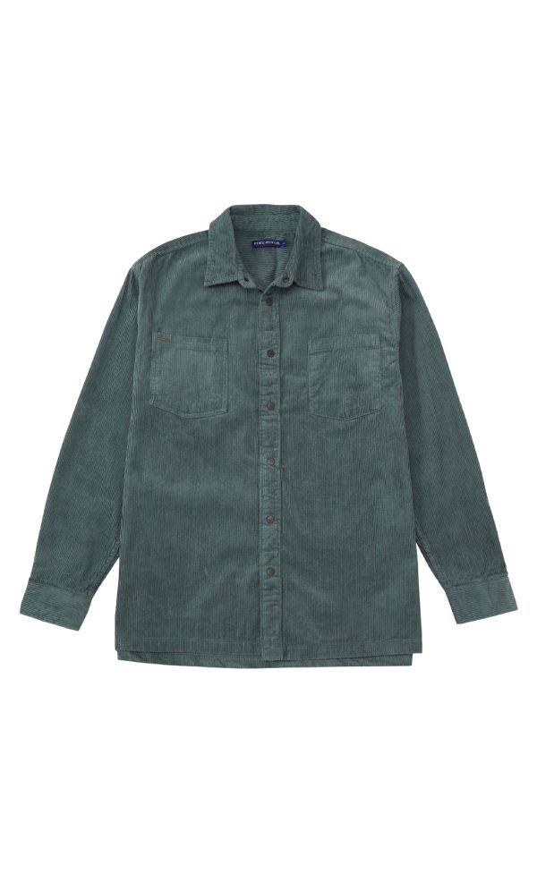 Рубашка вельвет F221-0470 khaki