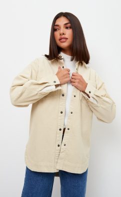 Рубашка вельвет F222-0430 off white