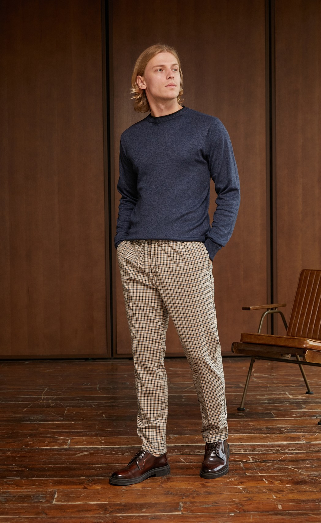 Джемпер P121-01-3 d.blue