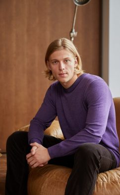Пуловер P021-15-00 violet melange