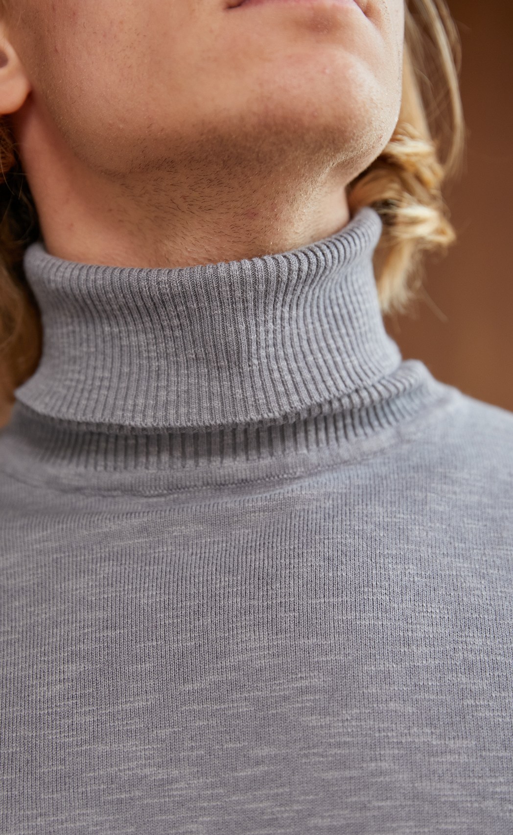 Водолазка P921-15608 grey melange