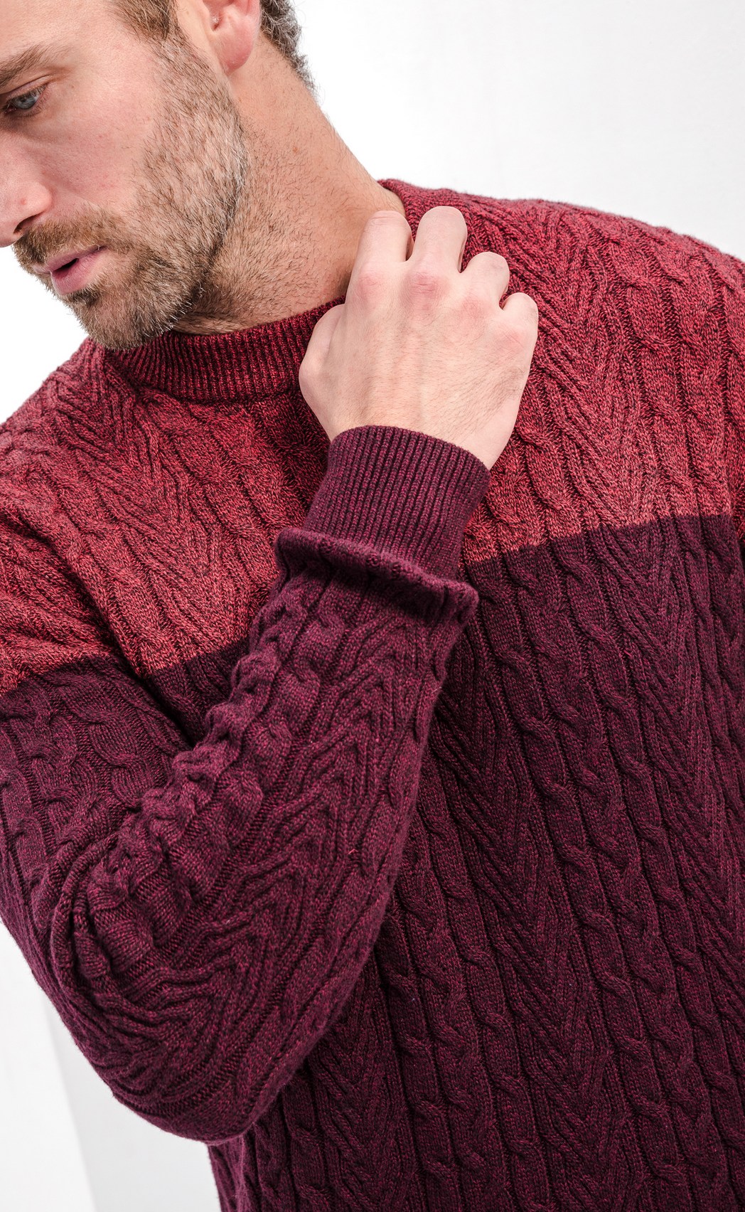 Джемпер мужской Р321-15613 бордовый - АЗБУКАМОДА | Бренды PRIMM и FINE ...