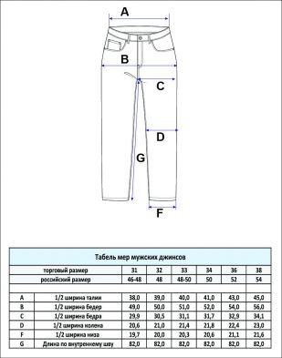 Джинсы мужские утепленные флисом F321-0153W черный