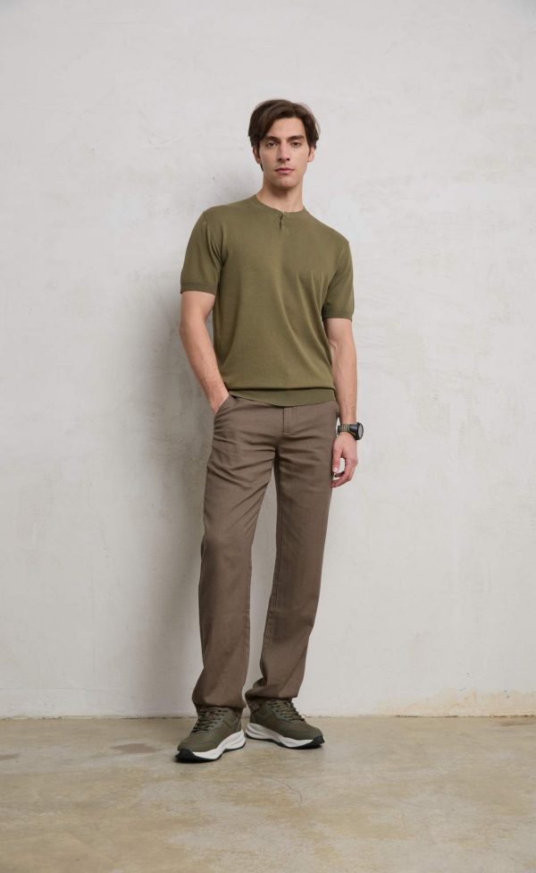 Футболка-поло P411-1559 khaki