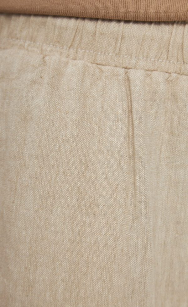 Брюки лен P411-0865 natural linen