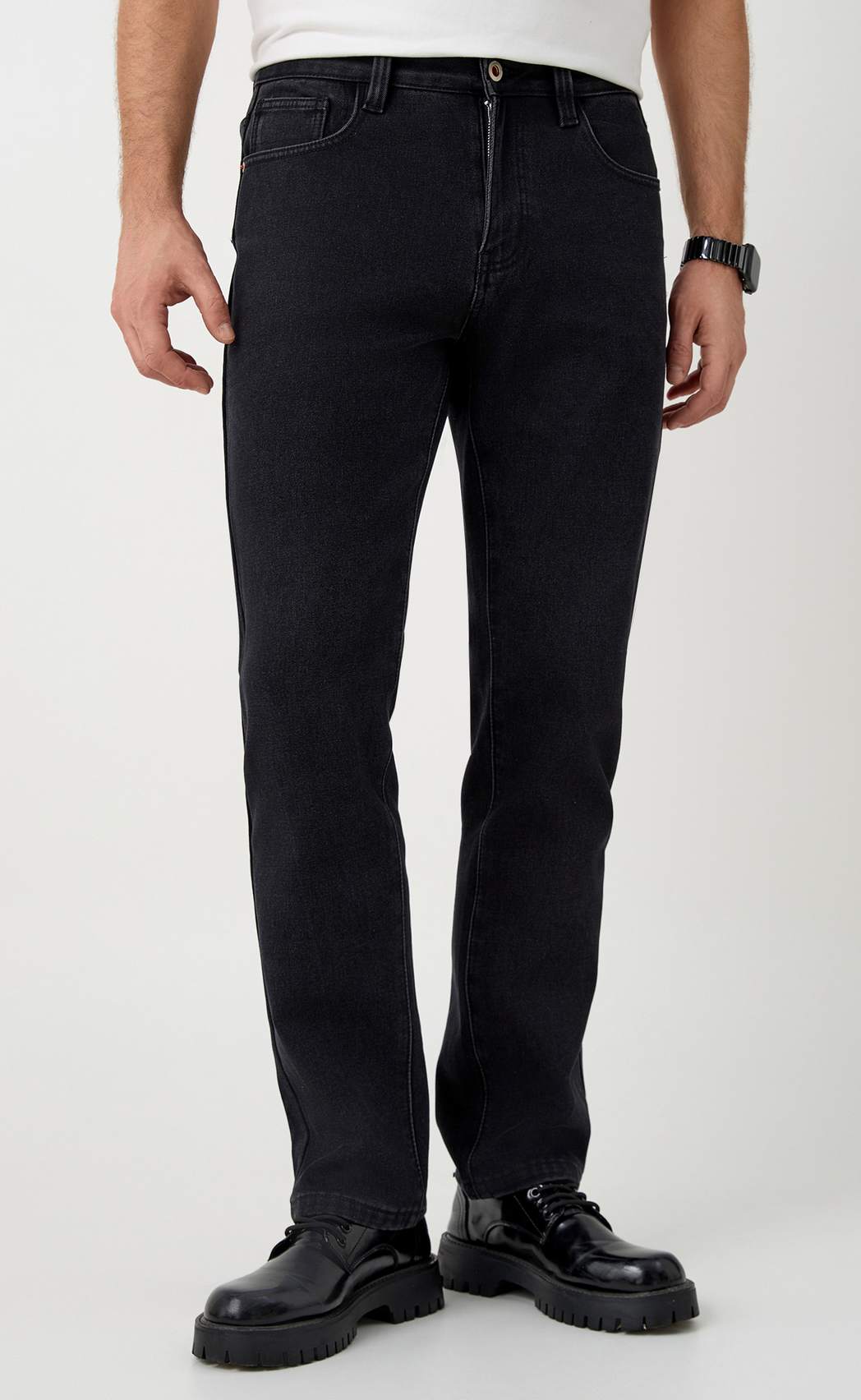 Джинсы утепл  P121-0152W black