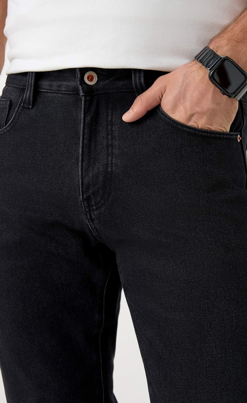 Джинсы утепл  P121-0152W black