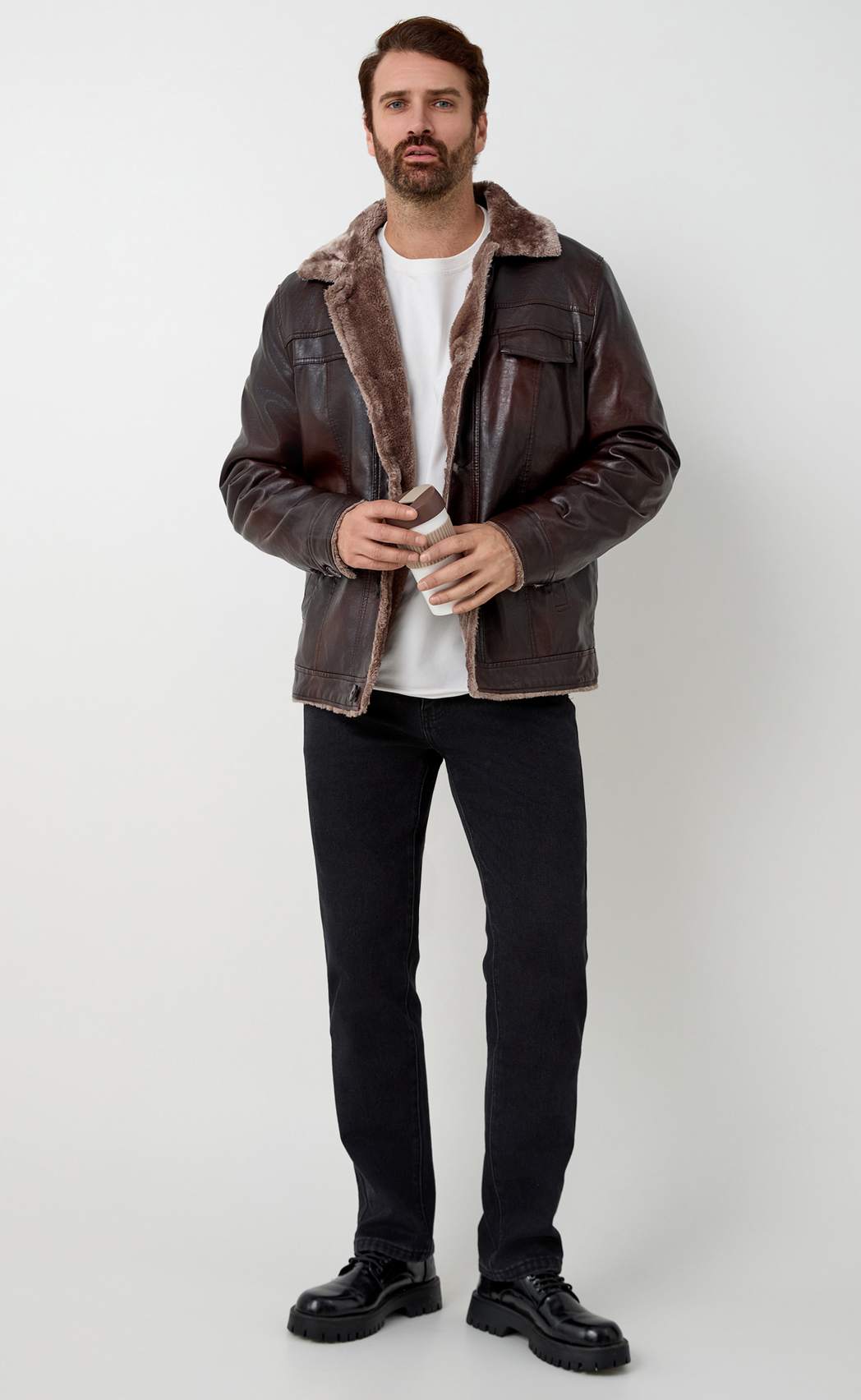 Джинсы утепл  P121-0152W black