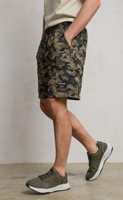 Шорты F411-09020 khaki camo