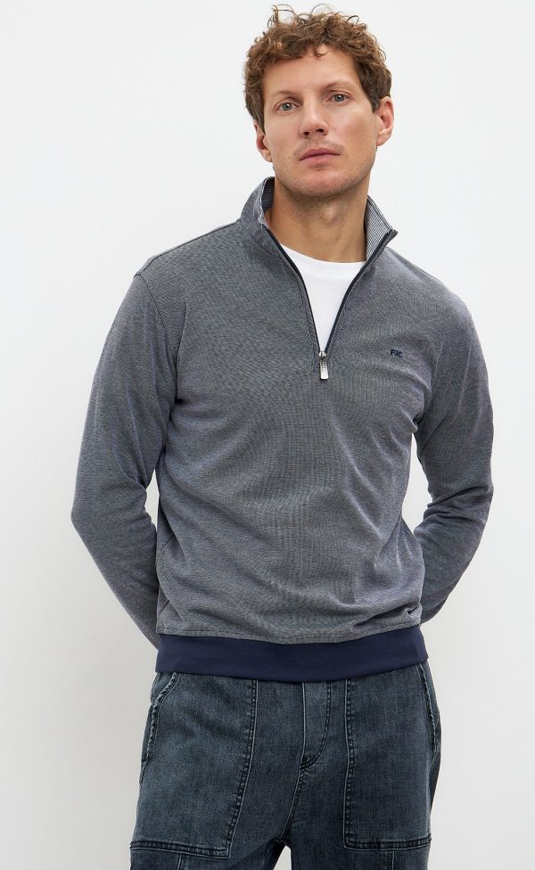 Поло д/р F411-07-9136 grey