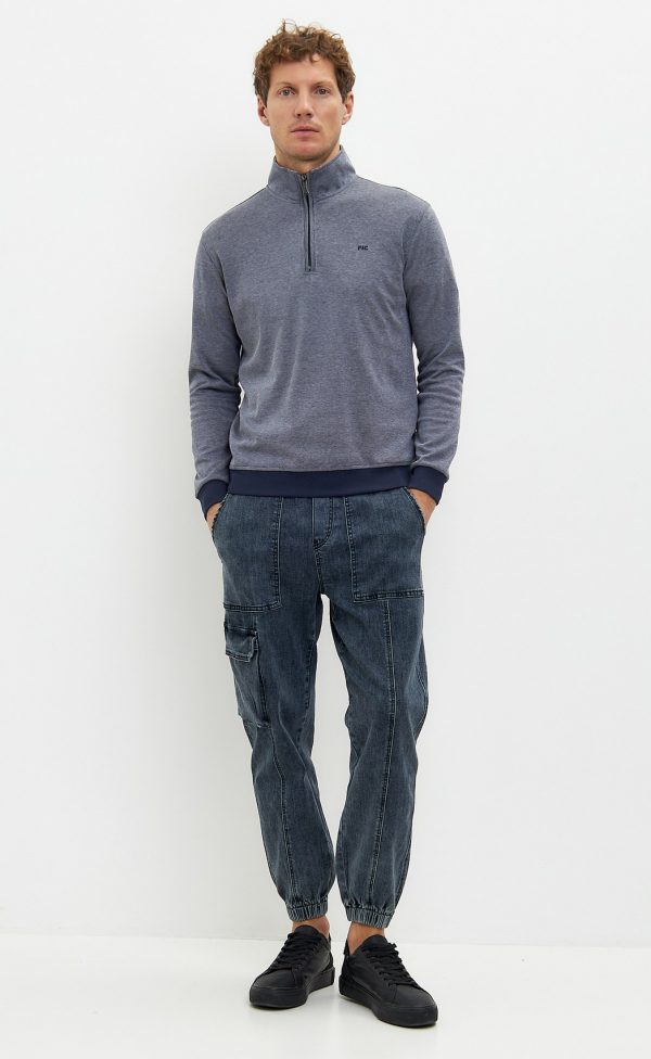 Поло д/р F411-07-9136 grey