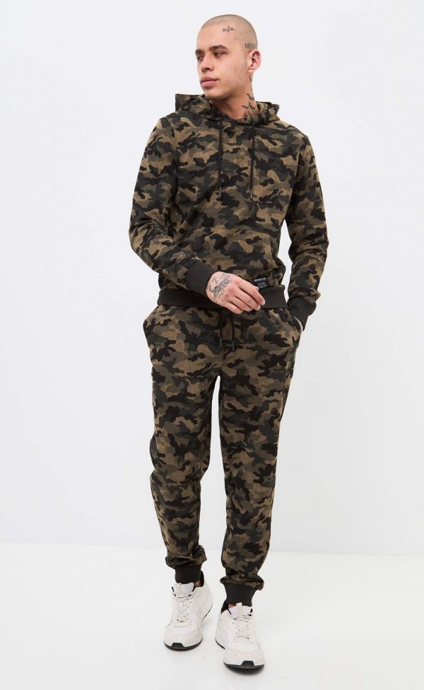 Брюки спорт F411-0891 khaki camo