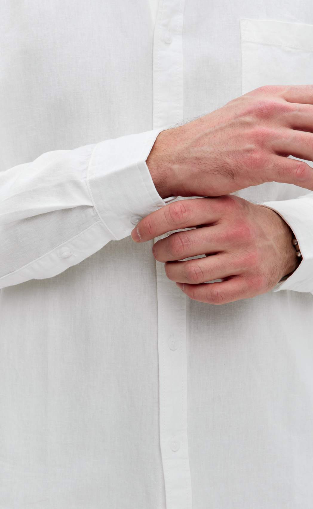 Рубашка д/р лен F111-0450-1 white