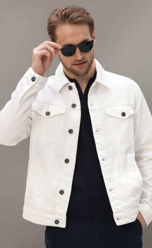 Куртка джинс F411-1257 white