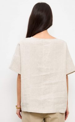 Блузка лен F412-1109 natural linen