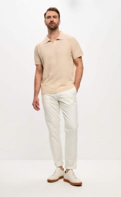 Футболка лен F011-06LN l.beige