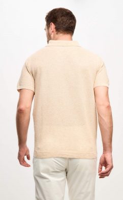 Футболка лен F011-06LN l.beige